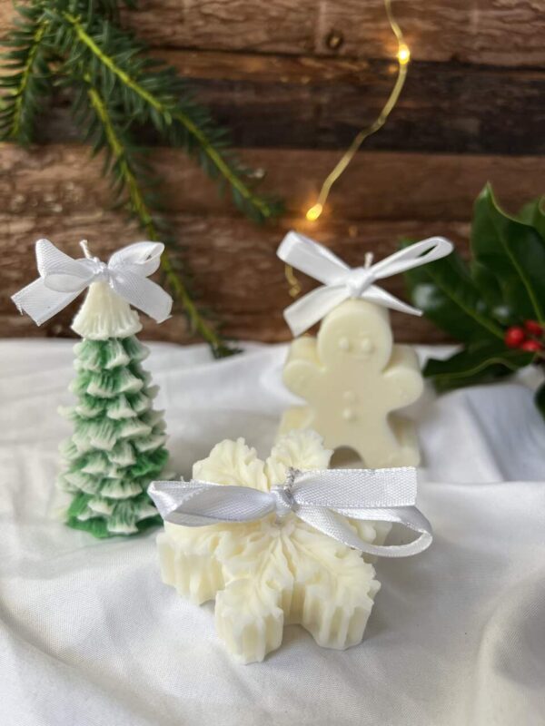 Christmas Pillar Candles (Set of 3)