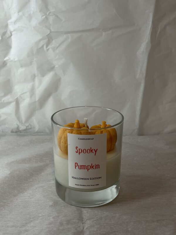 Spooky Pumpkin Jar Candle