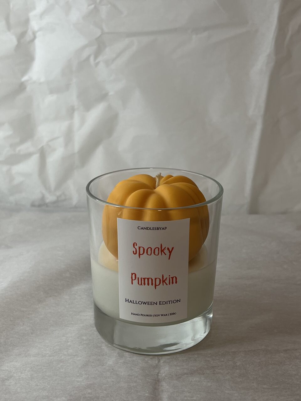 Spooky Pumpkin Jar Candle